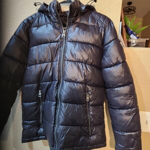 GUESS BLACK Puffer Jacket with Hood